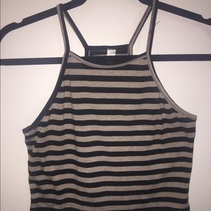 Striped halter top